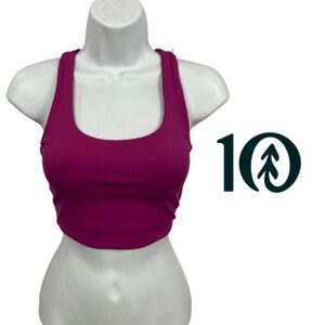 Tentree NWT In Motion Longline Active Bra - Orchid Flower - Size Small